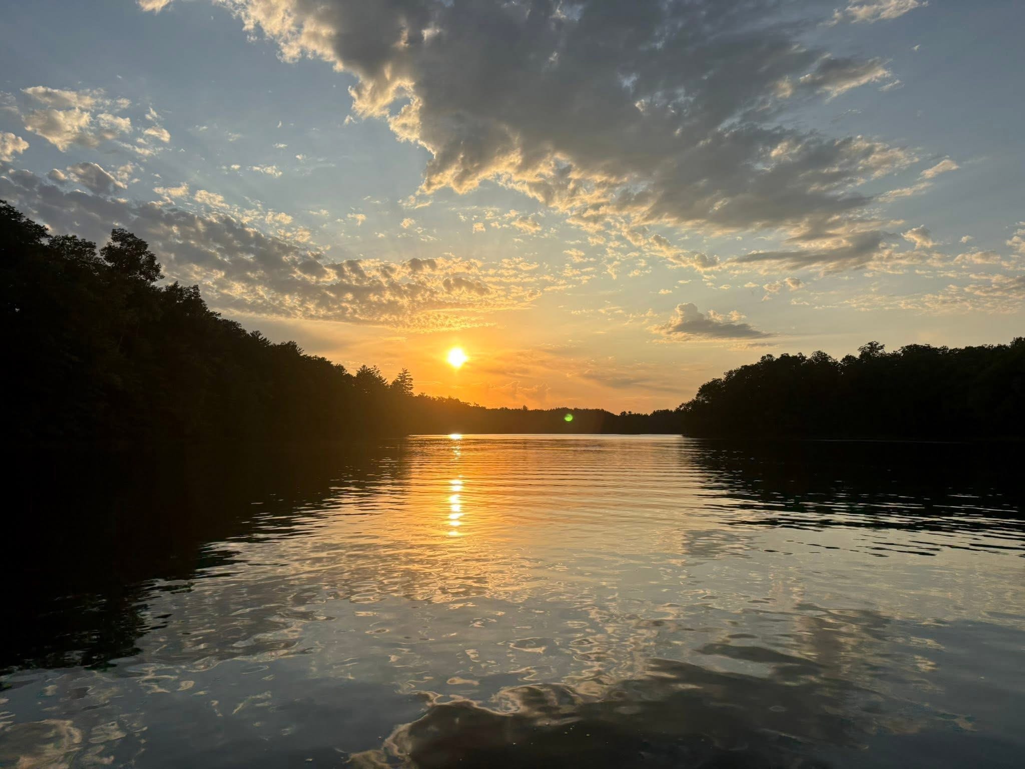 Squash Lake sunset cruise