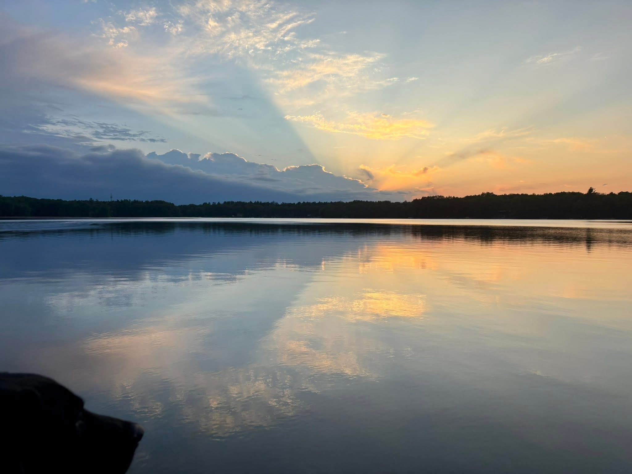 Squash Lake after sunset